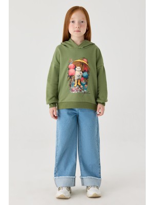 Tyess Kız Çocuk Yeşil Sweatshirt