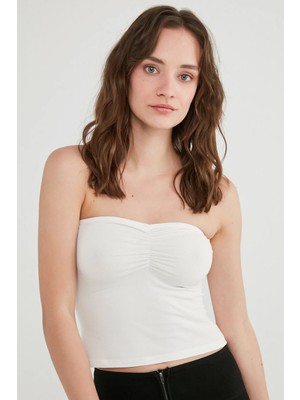 Penti Beyaz Tube Top Üst