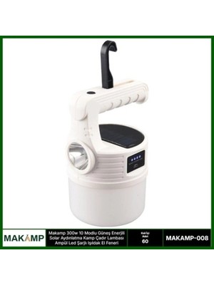 Herşey Trend Herşeytrend 300W 10 Modlu Kamp Çadır Lambası