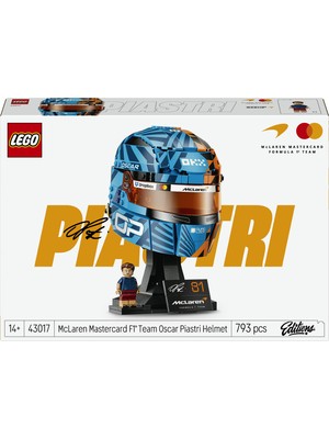 LEGO 43017 Mclaren Oscar Piastri Kask 14+ Yaş için Eğlenceli Tasarım ve Koleksiyon Değeri