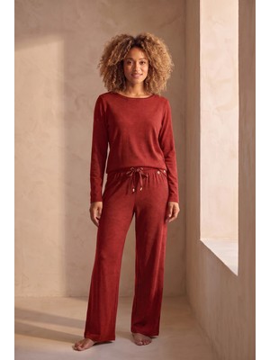 Katia & Bony Kadın Rahat Kesim Pantolon Bordo