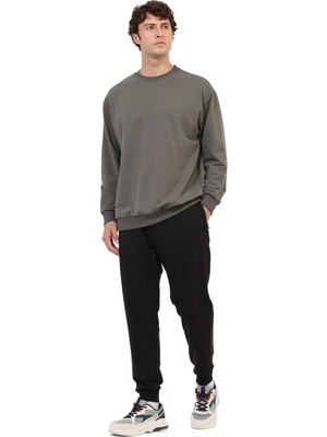 Kinetix Sweatshirt Erkek Haki MB 16SN90 C Sw