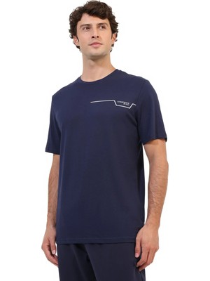 Lumberjack Kısa Kol T-Shirt Erkek Lacivert ml Renato 11ITL1019