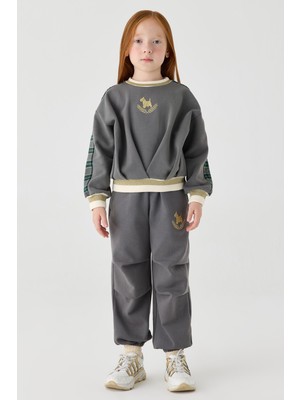 Tyess Kız Çocuk Antrasit Sweatshirt