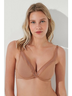 Penti Pamuklu Kahverengi Pureness Wire Cotton Sütyen