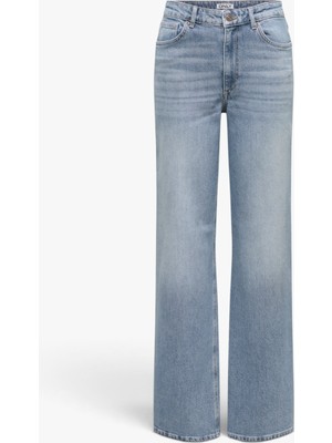 Only & Sons Onljuıcy Hw Wıde Leg Dnm DOT661 Kadın Mavi Denim Pantolon - WNS3640