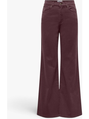 Only Onlmadıson-Sılle Hw Wıde Pant cc Pnt Kadın Kırmızı Denim Pantolon - O15376942
