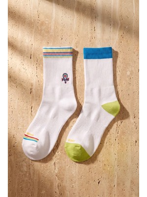 Katia & Bony Unisex 2'li Raket Nakışlı Padel Soket Çorap