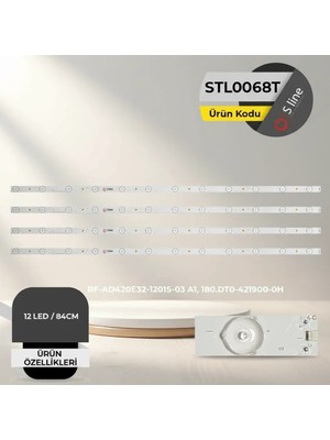 TCX Tv LED Bar 12 LED 84CM Sanyo Skytech Nordmende Uyumlu LED Bar Seti