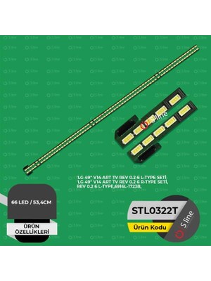 TCX 49 Inç Lg Uyumlu 53,4 cm Tv LED Bar