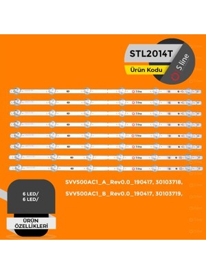 TCX 50 Inç Vestel Uyumlu Tv LED Bar