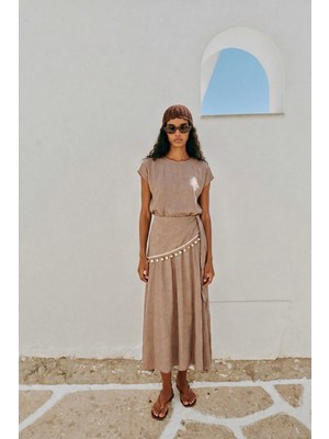 Sateen Liana Takım - Camel