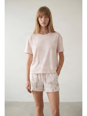 Hays Kadın Pamuklu Kısa Kollu Pijama Üstü
