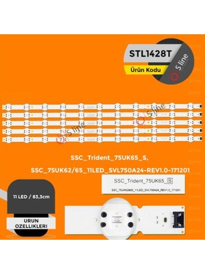 TCX 75 Inç Lg Uyumlu 83,4 cm Tv LED Bar Seti
