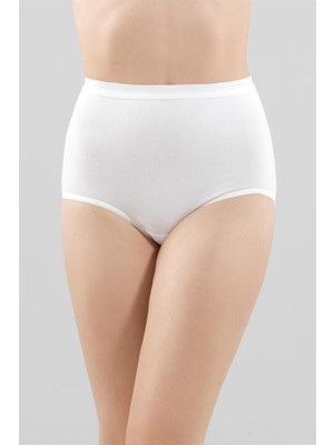 Coton House Blackspade 1314 Bayan Essential Yüksek Bel Krem Slip Külot