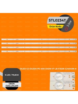 TCX Philips Uyumlu 80 cm Tv LED Bar Seti