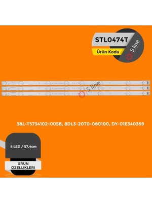 TCX Sunny Uyumlu 57,4 cm Tv LED Bar Seti