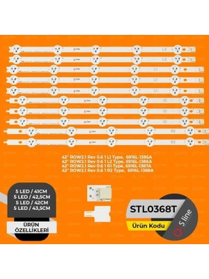 TCX 42 Inç Lg Uyumlu 41 cm Tv LED Bar Seti