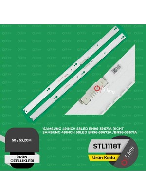 TCX 49 Inç Samsung Uyumlu 53,2 cm Tv LED Bar