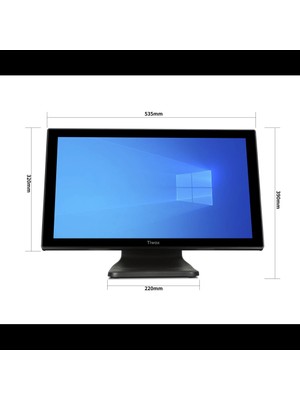Tiwox TP-3150+, Intel I7 5.nesil, 21.5" Ekran,  8gb Ram, 128GB Ssd, Endüstriyel, Dokunmatik Pos Pc
