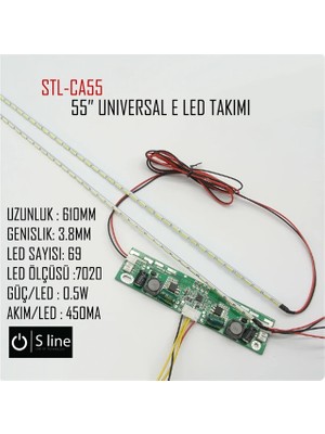 TCX 55 Inç Universal E-Led Takımı – Sürücü Dahil