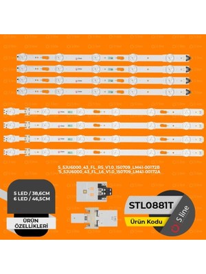 TCX Samsung Uyumlu 38,3 cm Tv LED Bar Seti