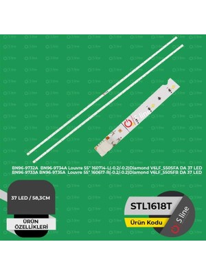 TCX 55 Inç Samsung Uyumlu 58,3 cm Tv LED Bar