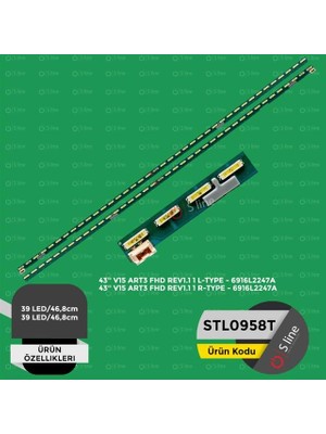 TCX 43 Inç Lg Uyumlu 46,9 cm Tv LED Bar
