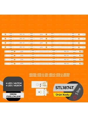 TCX 49 Inç Lg Uyumlu 48,7 cm Tv LED Bar