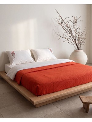 Buket %100 Pamuk El Nakışlı Çift Kişilik Pike Takımı Premium Kalite