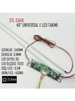 TCX 49 Inç Universal E-Led Takımı – Sürücü Dahil
