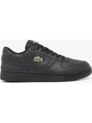 Lacoste T-Clip Set  224 02 Leather Mens Sneaker Hakiki Deri Erkek Günlük Spor Ayakkabı Siyah