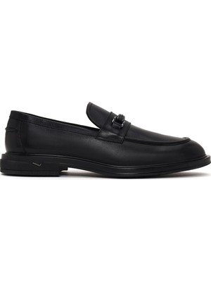 Derimod Erkek Siyah Tokalı Deri Klasik Loafer WM750014DV