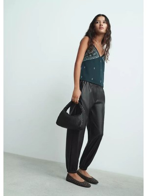 MANGO Teen Polyester jogger pantolon
