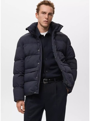 Mango Su Itici Kapitone Kısa Anorak