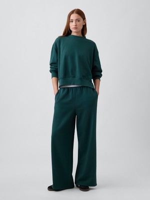 Gap Kadın Koyu Yeşil Vintagesoft Baggy Wide-Leg Eşofman Altı
