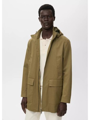 Mango Su Geçirmez Kapüşonlu Parka