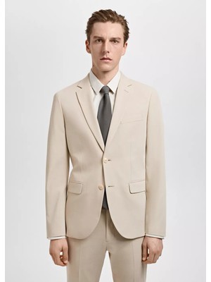 Mango Streç Kumaştan Süper Dar Kesim Blazer Ceket