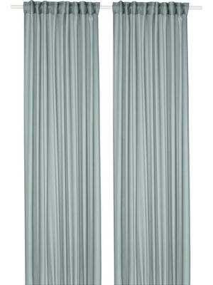 Ikea Stenfrö Turkuaz 145X300 cm Tül Perde/2 Kanat