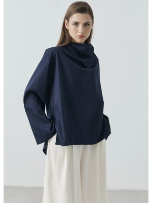 Moda Aksa Aura Bluz Lacivert