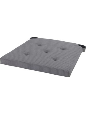 Ikea Justına Gri 35/42X40X4 cm Sandalye Minderi