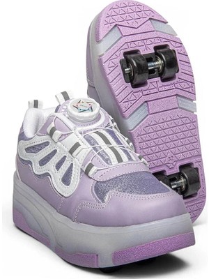 Trender Twingers Filet Patenli 002 Lila Kız Çocuk Sneaker GM04A002