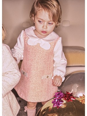 Mayoral Pembe Kız Bebek Elbise 2948