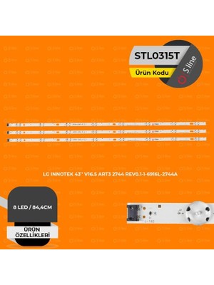 TCX 43 Inç Lg Uyumlu 84,4 cm Tv LED Bar Seti
