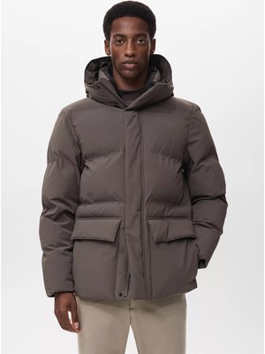 Mango Su Geçirmez Kumaşlı Kapitone Anorak