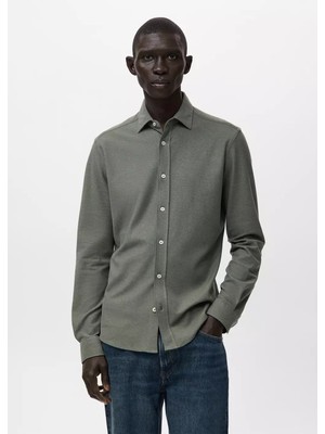 Mango %100 Pamuklu Slim Fit Gömlek