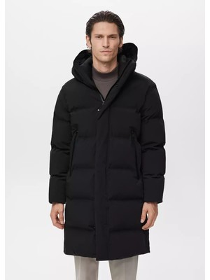 Mango Thermolite® Dolgulu Waterproof Kumaş Uzun Anorak