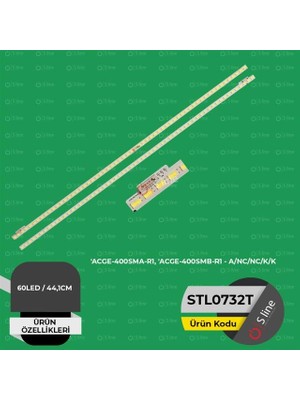 TCX 40 Inç Beko Uyumlu 44,1 cm Tv LED Bar