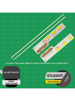 TCX Lg Vestel Uyumlu 47 Inç 60,4 cm Tv LED Bar