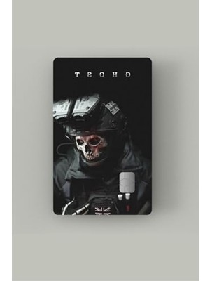 Aesco Call Of Duty Ghost Kredi Kartı Sticker Kaplama